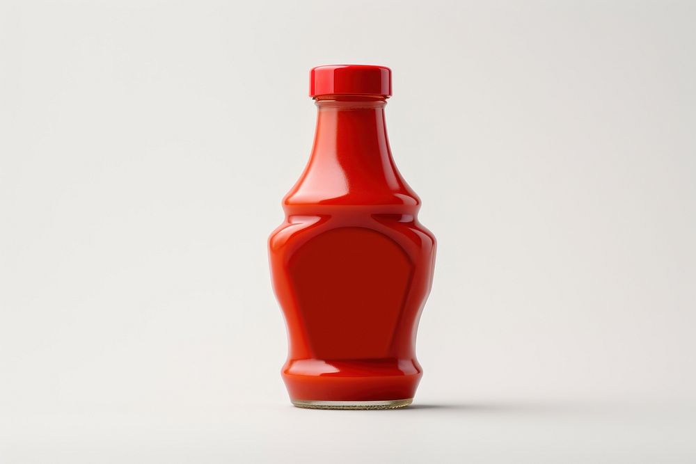Ketchup bottle label food. AI generated Image by rawpixel.