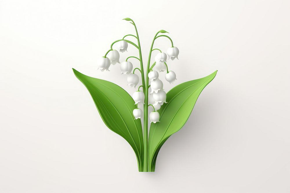 Flower plant white leaf. AI generated Image by rawpixel.
