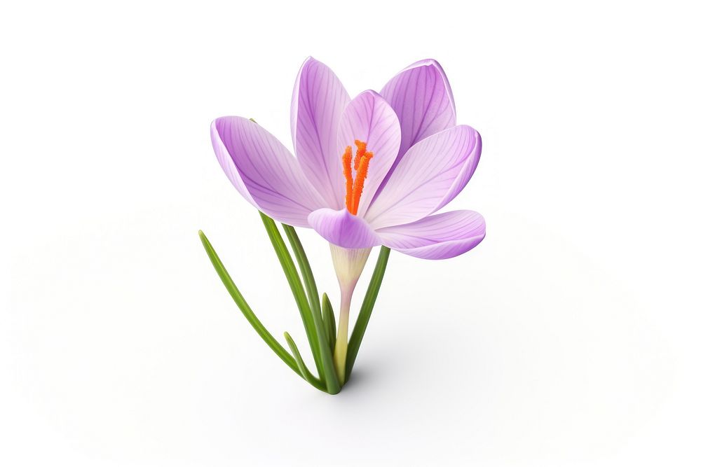 Flower crocus blossom plant. AI generated Image by rawpixel.