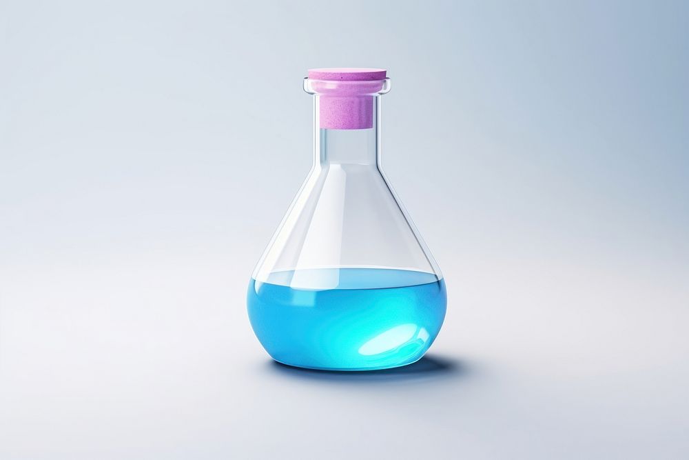 Bottle science glass biotechnology. AI generated Image by rawpixel.