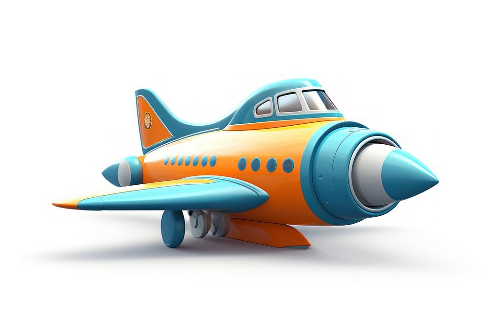 Airplane aircraft vehicle white background. AI generated Image by rawpixel.