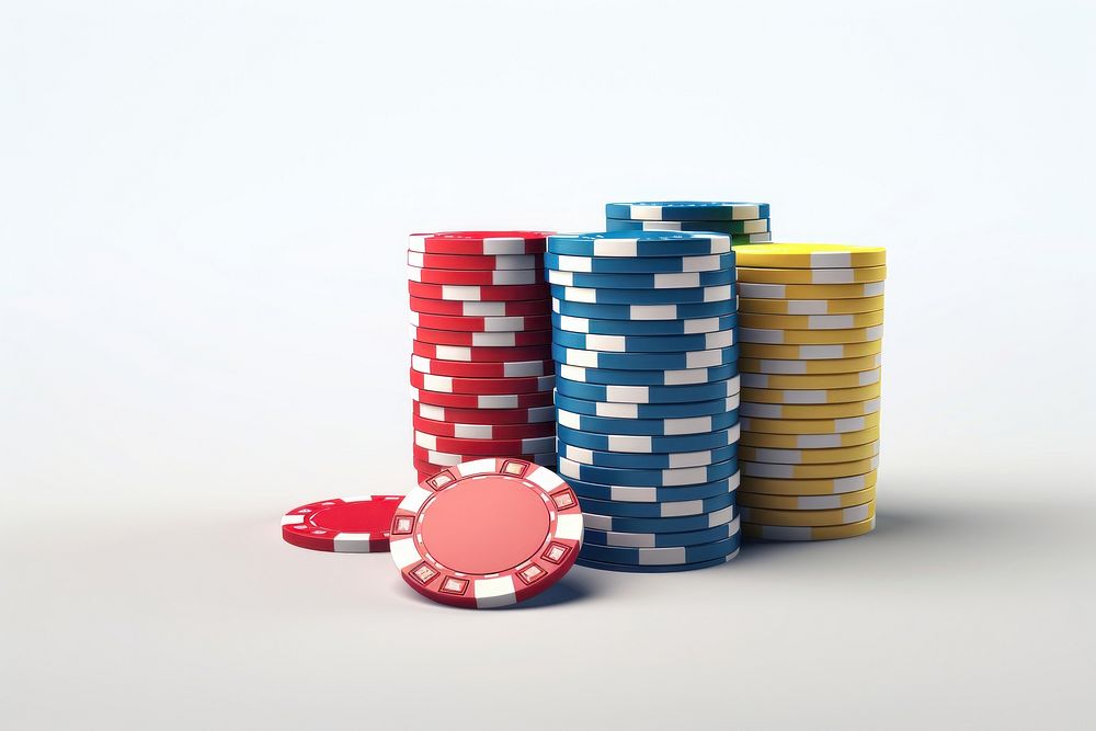 Gambling poker game white background. AI generated Image by rawpixel.