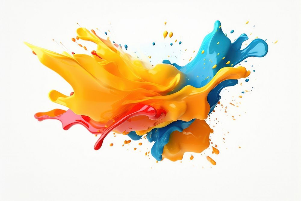 Backgrounds paint white background splattered. AI generated Image by rawpixel.