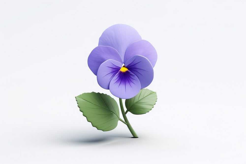 Pansy blossom flower plant. AI generated Image by rawpixel.