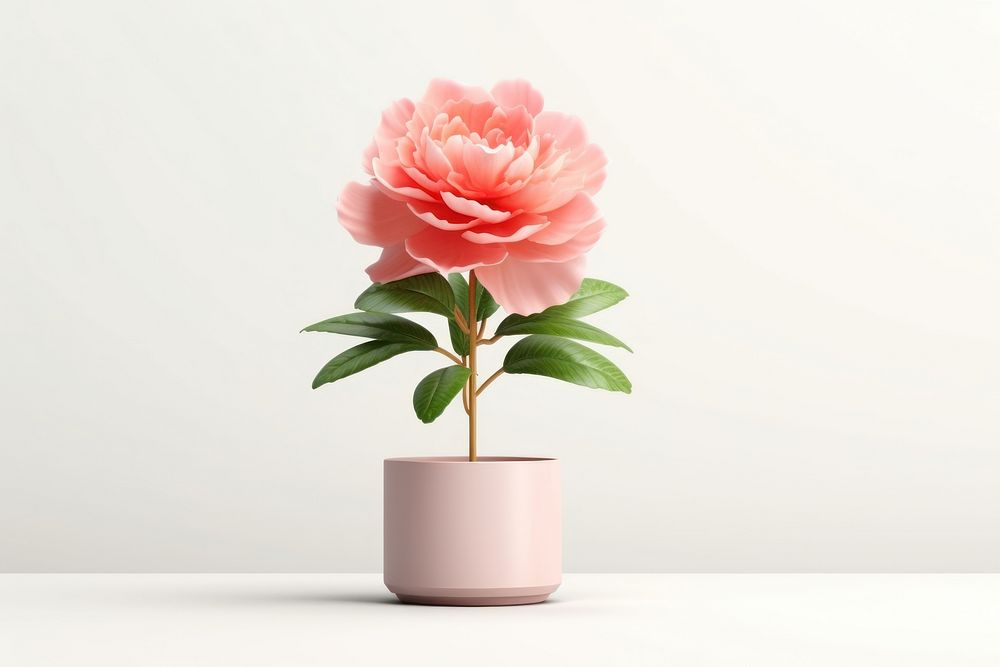 Flower plant peony rose. AI generated Image by rawpixel.