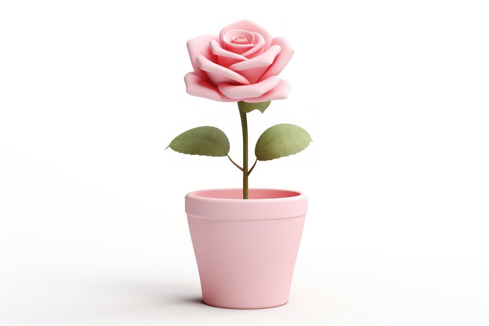 Flower rose plant pink. AI generated Image by rawpixel.