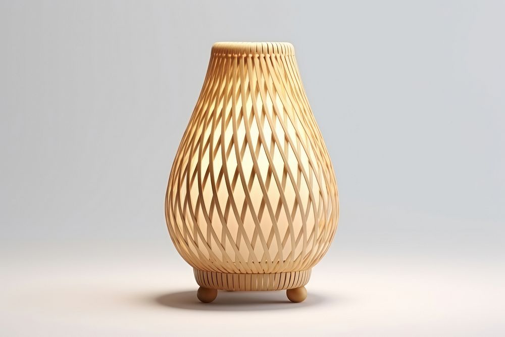 Lamp lampshade pottery vase. AI generated Image by rawpixel.