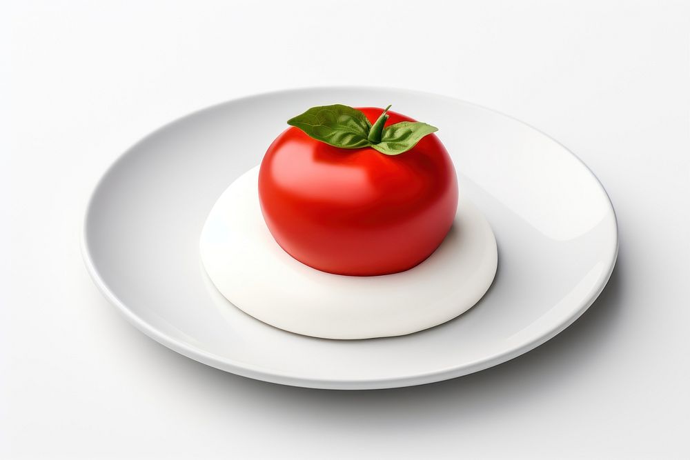 Tomato plate vegetable food. AI generated Image by rawpixel.