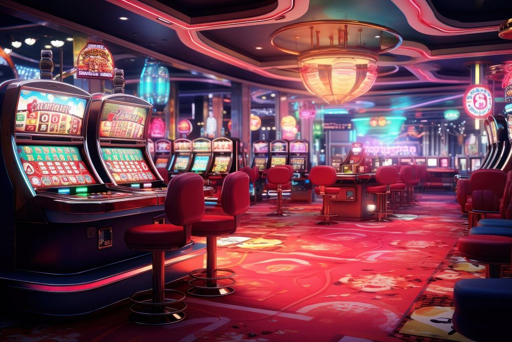 Casino nightlife gambling game. 