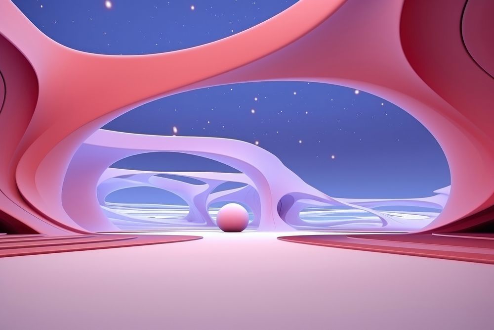 Space art futuristic screenshot. AI generated Image by rawpixel.