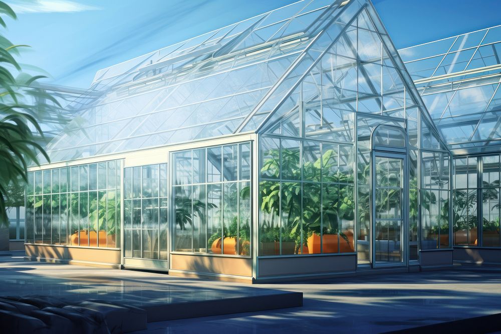 Greenhouse outdoors garden plant. AI generated Image by rawpixel.