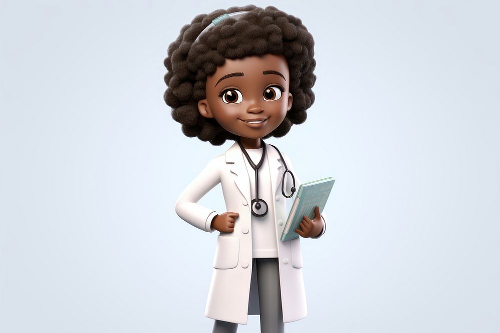 Cartoon cute white background stethoscope. AI generated Image by rawpixel.