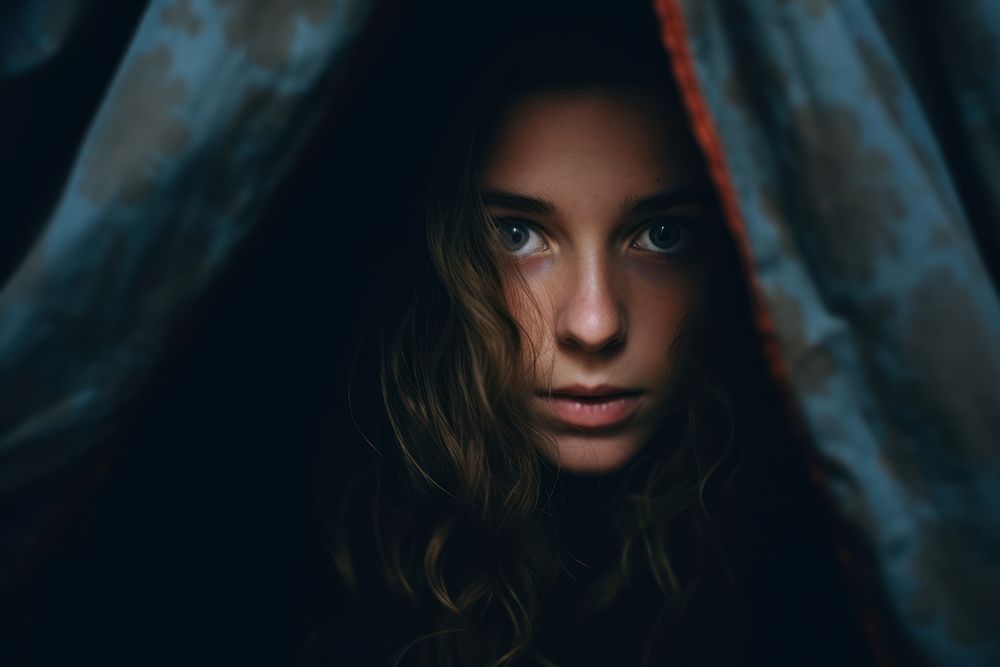 Hiding photography portrait light. AI generated Image by rawpixel.