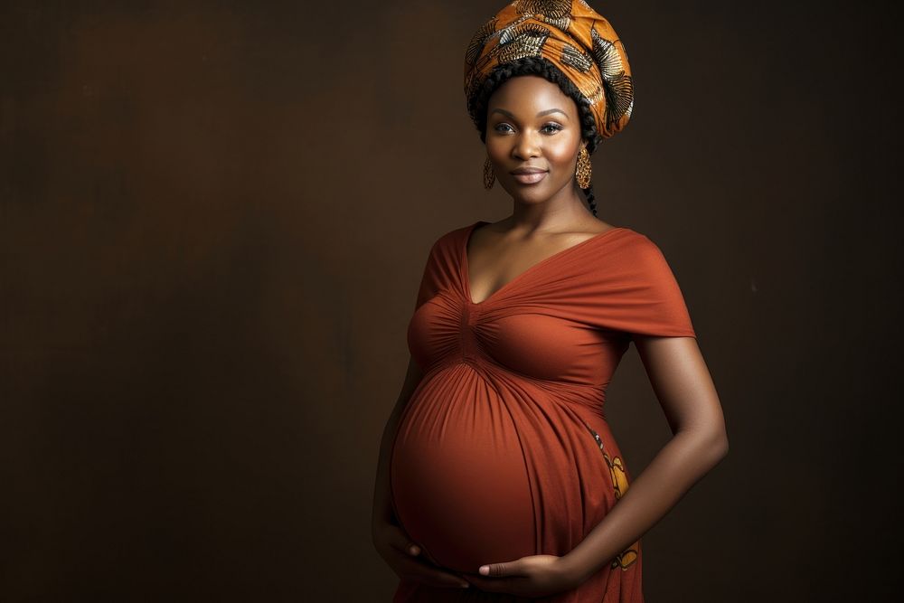 Pregnant portrait adult dress. AI generated Image by rawpixel.