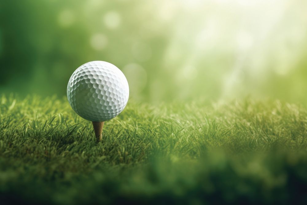 Golf ball outdoors sports. AI generated Image by rawpixel.