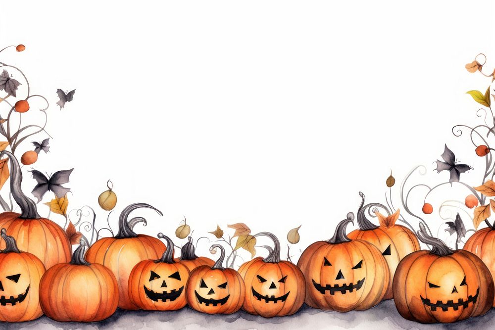 Halloween pumpkin anthropomorphic jack-o'-lantern. 