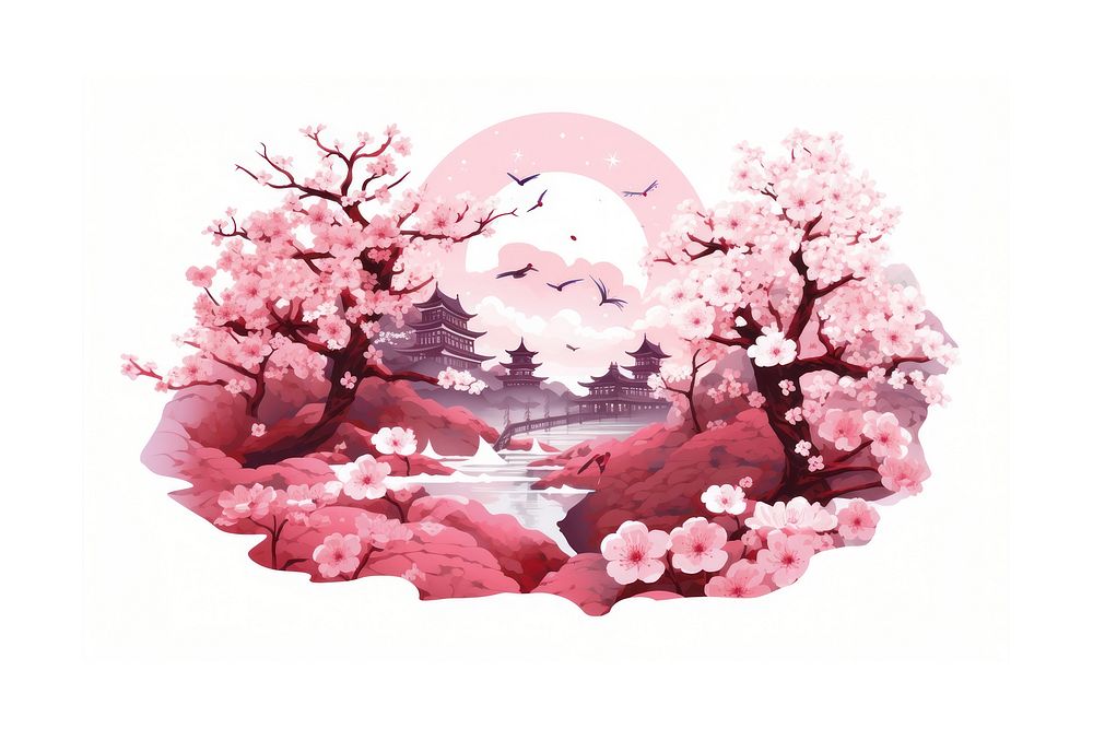 Blossom flower plant tranquility. AI generated Image by rawpixel.