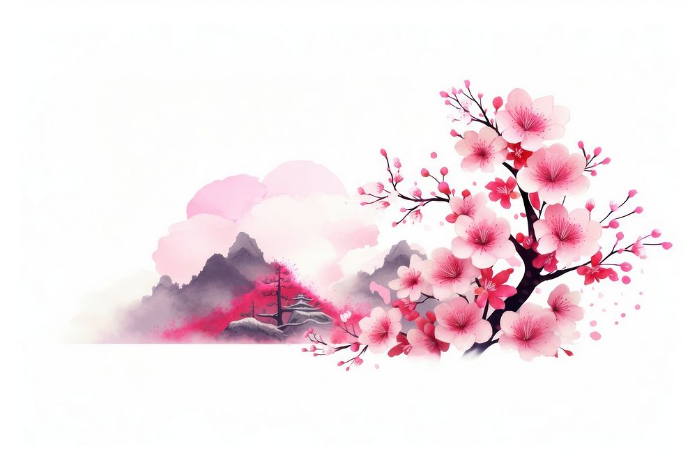 Blossom flower plant springtime. AI generated Image by rawpixel.