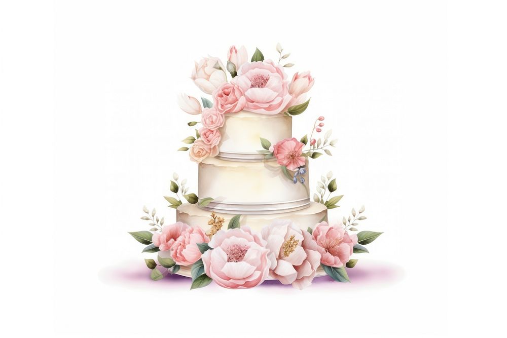 Wedding dessert flower plant. AI generated Image by rawpixel.