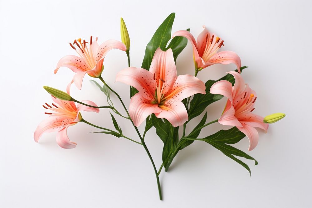 Flower lily plant inflorescence. AI generated Image by rawpixel.