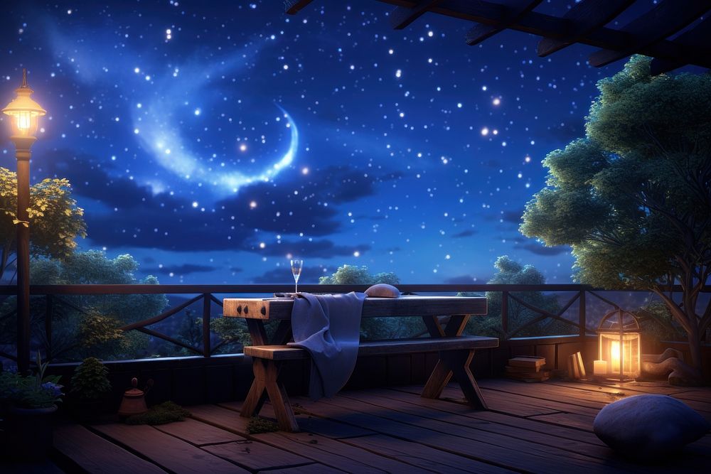 Night sky architecture outdoors. AI | Free Photo Illustration - rawpixel