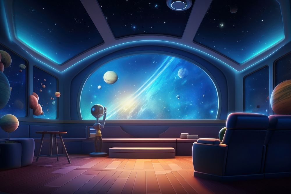 Architecture planetarium astronomy universe. AI generated Image by rawpixel.