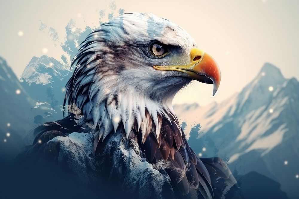 Animal eagle bird beak. AI generated Image by rawpixel.