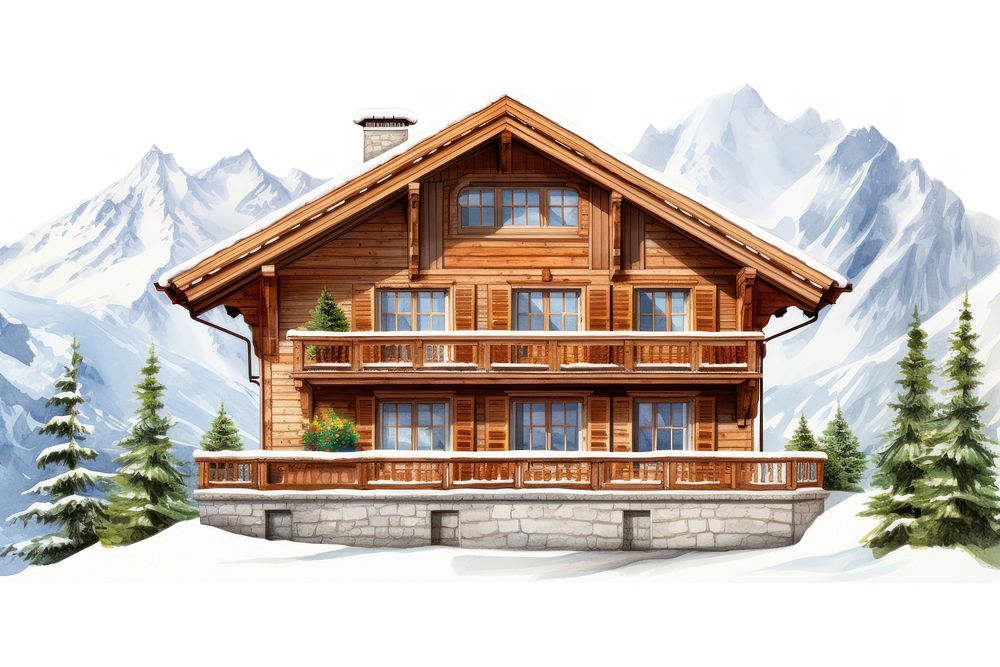 Architecture building house white background. AI generated Image by rawpixel.