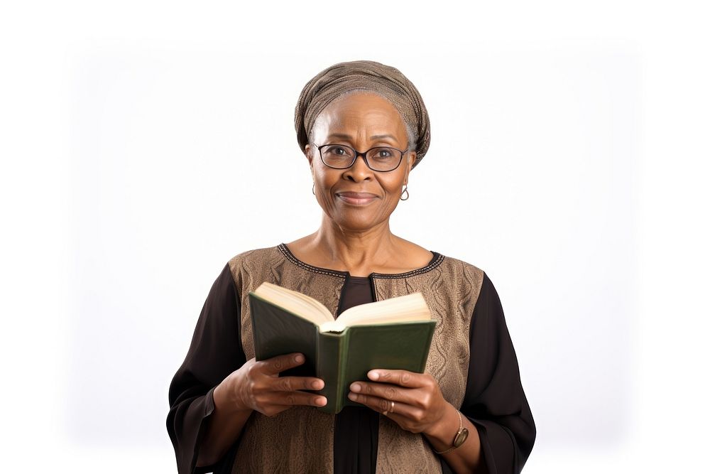 African american woman teacher publication glasses reading. AI generated Image by rawpixel.