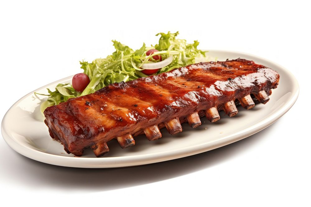 Food ribs barbecue meat. AI generated Image by rawpixel.