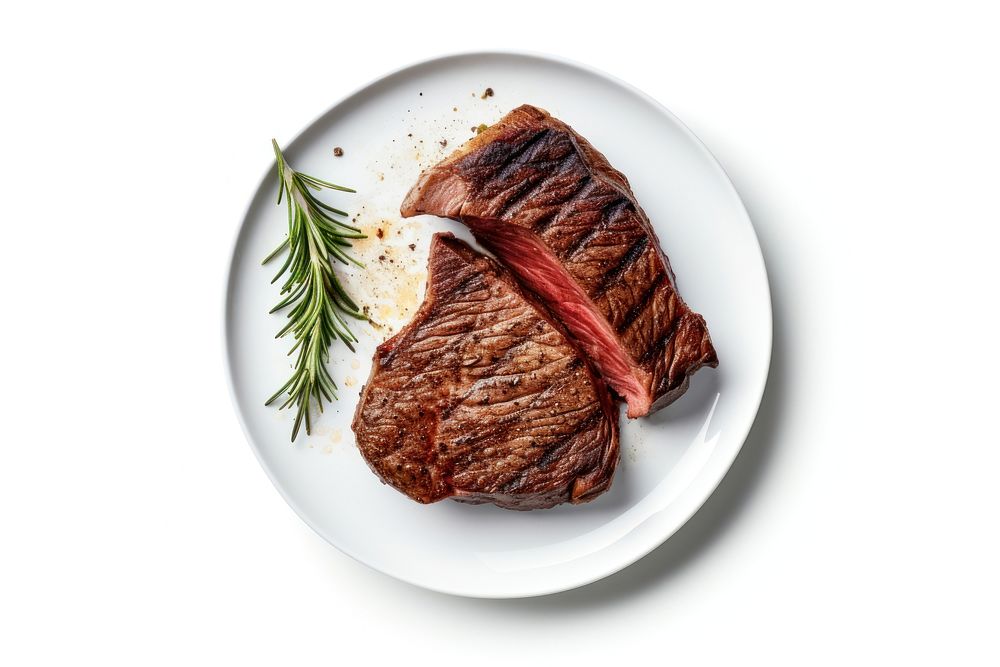 Steak plate meat beef. AI generated Image by rawpixel.