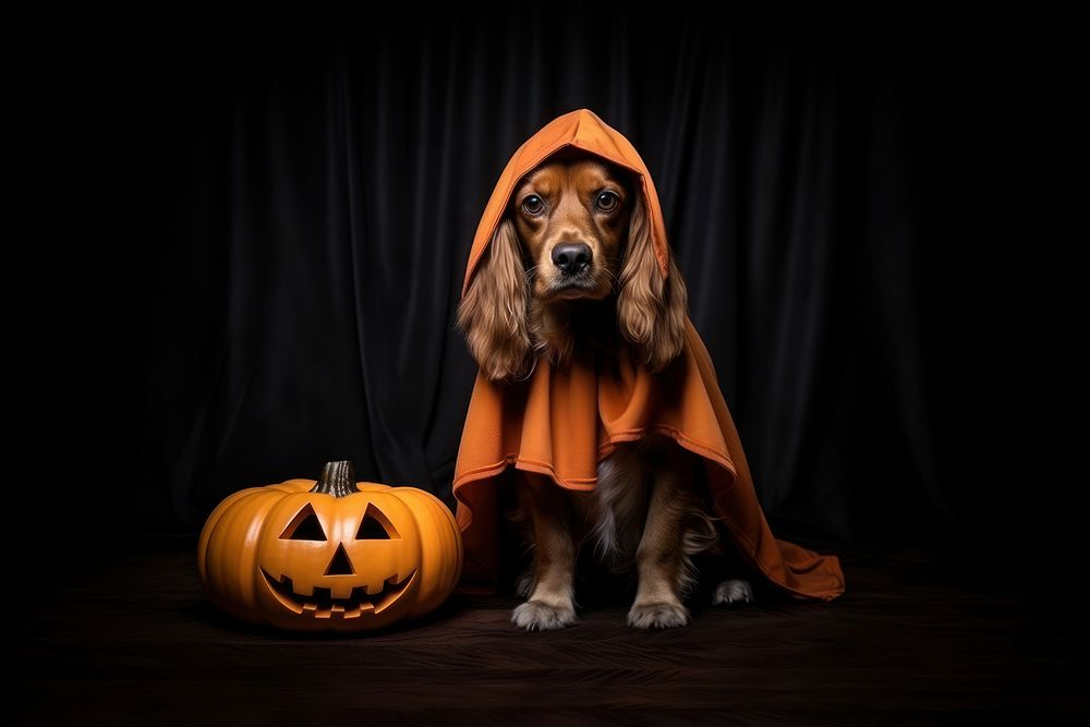 Halloween dog costume mammal. AI generated Image by rawpixel.