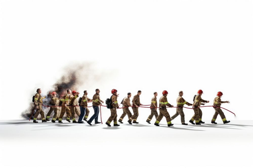 People person fire white background. AI generated Image by rawpixel.