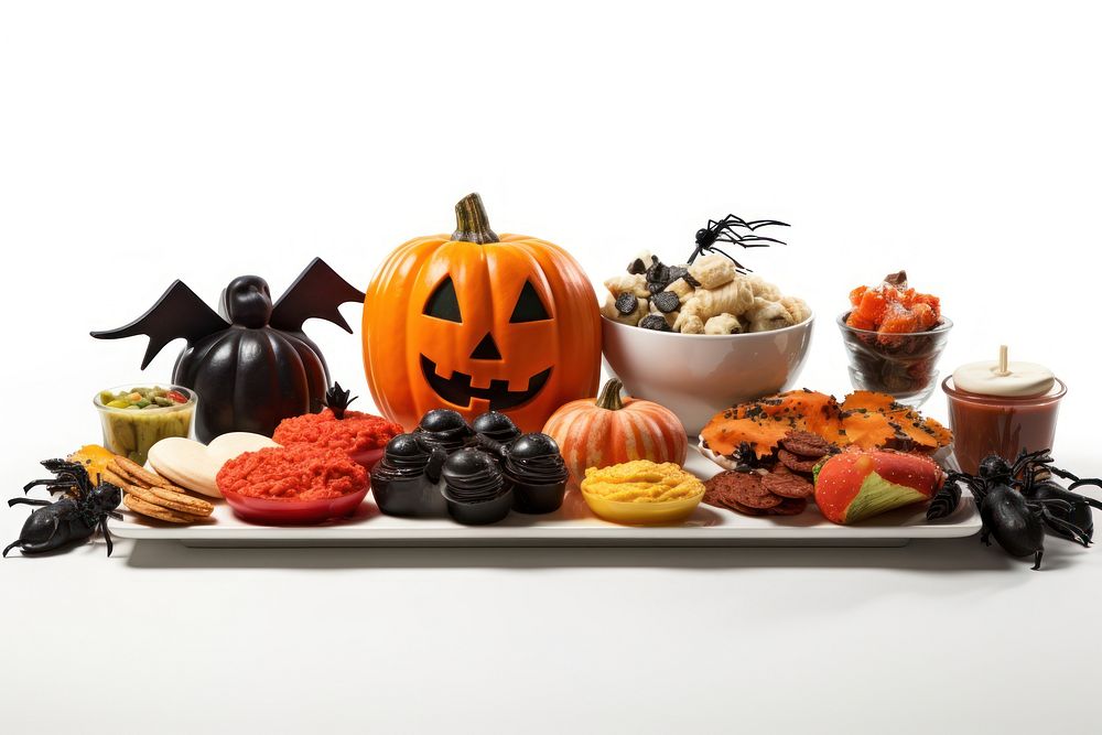 Halloween food dessert anthropomorphic. AI generated Image by rawpixel.