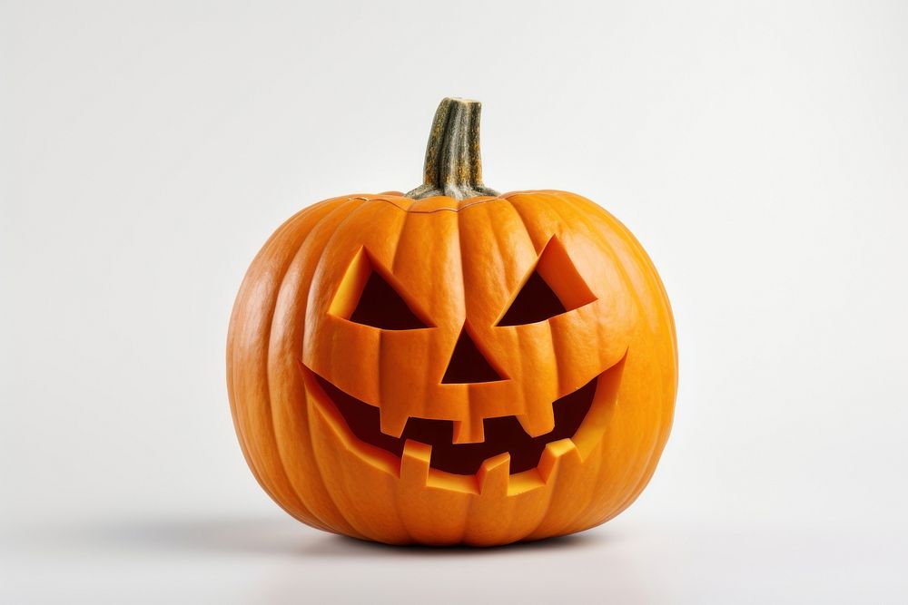 Halloween pumpkin anthropomorphic jack-o'-lantern. 