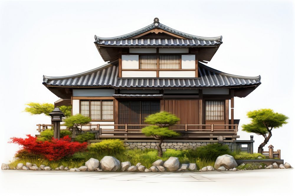 Architecture building pagoda temple. AI generated Image by rawpixel.