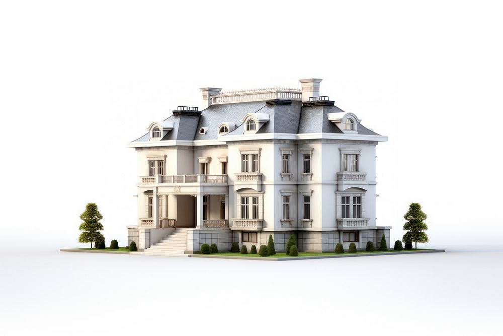 House architecture building mansion. AI generated Image by rawpixel.