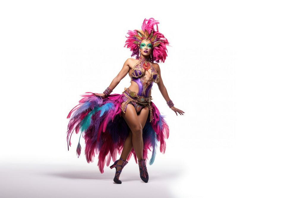Carnival costume dancing adult. AI generated Image by rawpixel.