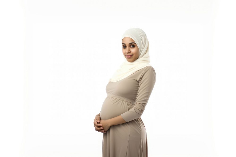 Pregnant portrait standing adult. AI generated Image by rawpixel.