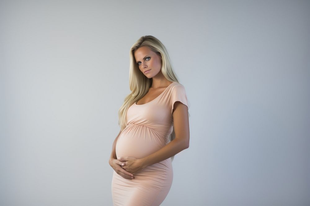 Pregnant portrait adult dress. 