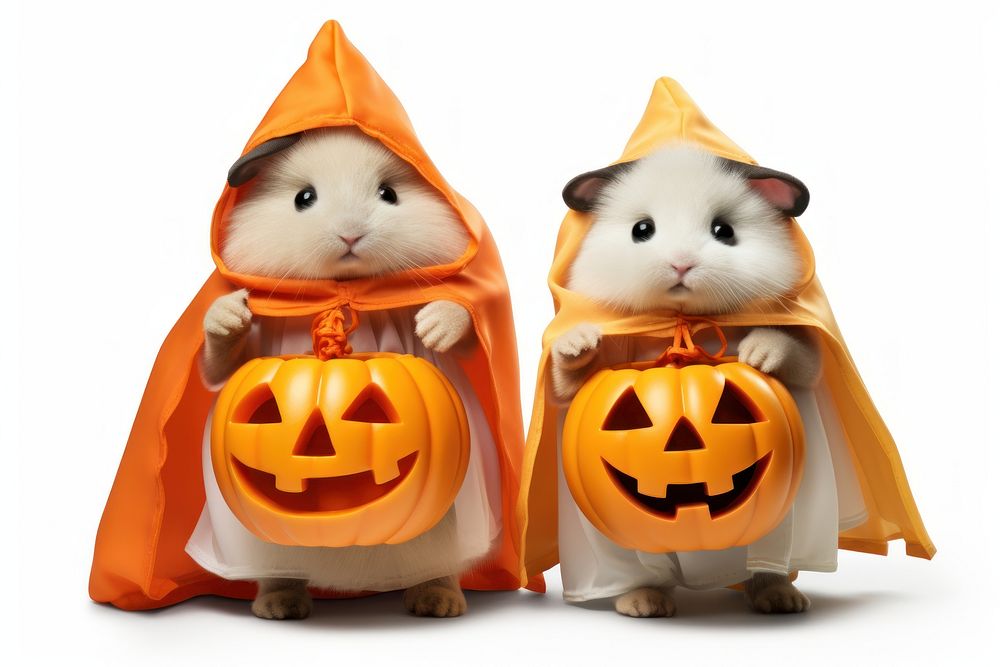Halloween hamster costume rodent. AI generated Image by rawpixel.
