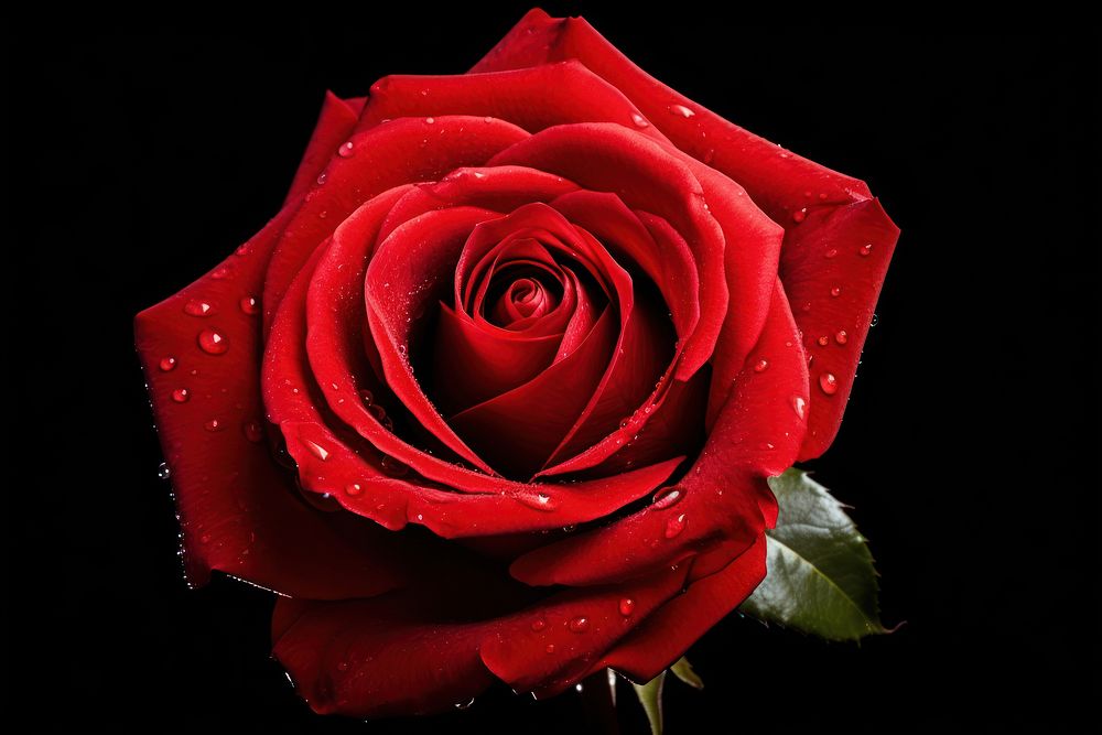 Flower rose plant red. AI generated Image by rawpixel.