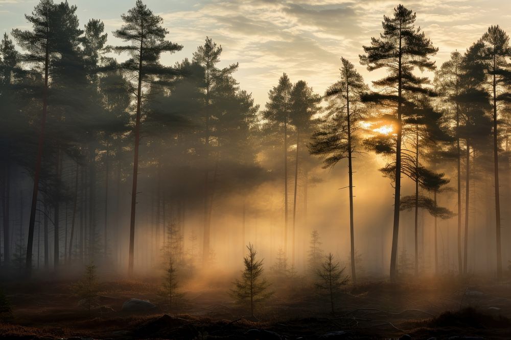 Mist wilderness outdoors nature. 