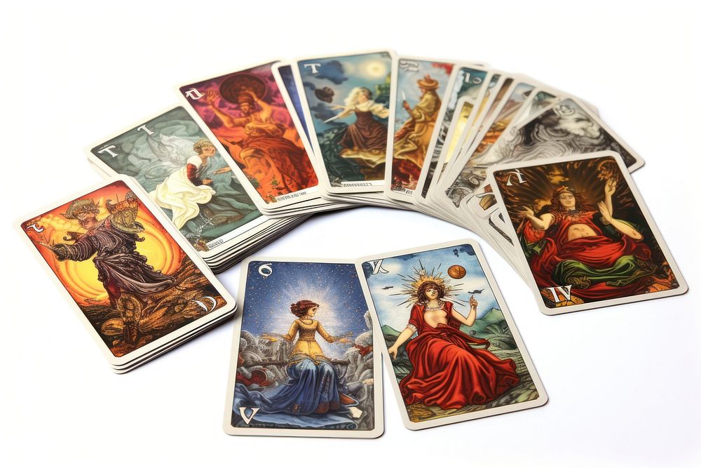 Tarot card painting art representation. 