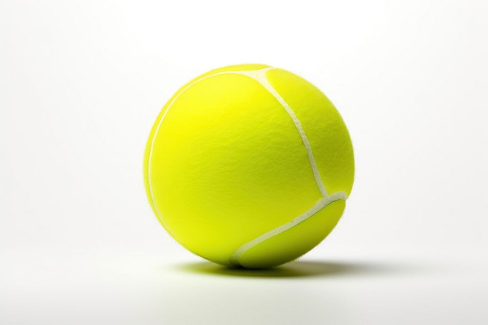 Tennis ball sports white background. AI generated Image by rawpixel.