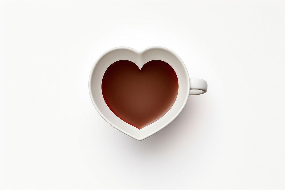 Cup coffee heart mug. 