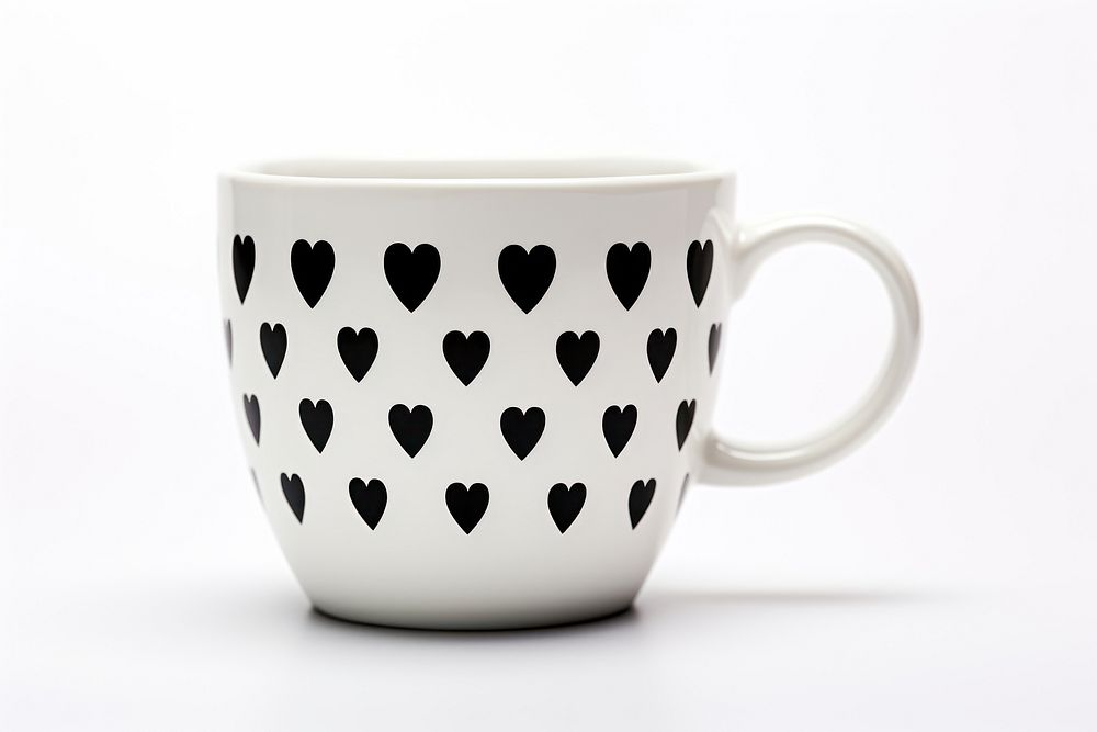 Coffee cup porcelain pattern. AI generated Image by rawpixel.