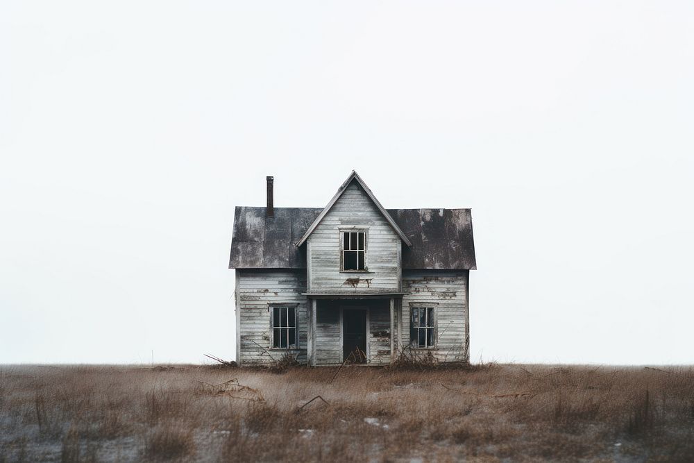 Haunted house architecture building outdoors. 