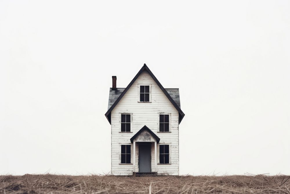 Haunted house architecture building outdoors. AI generated Image by rawpixel.