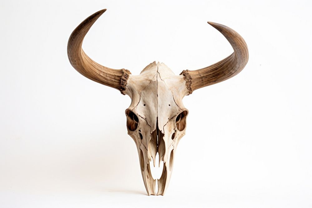 Animal mammal cattle white background. AI generated Image by rawpixel.